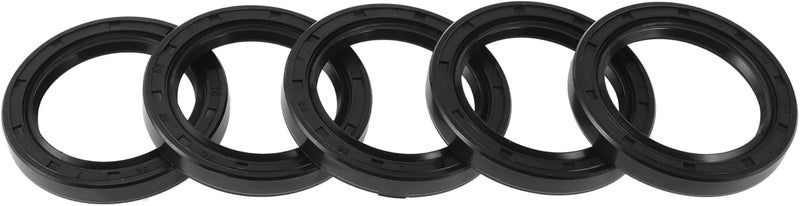 HEROFFIX 5 Pcs Rotary Shaft Seal High Pressure Oil Seal 38x52x7mm Black Nitrile 70 Durometer Rubber - Image 1